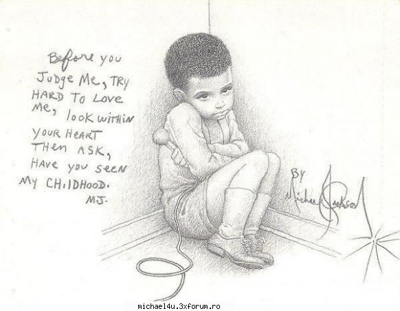 Desene cu Michael Jackson - Asta e facuta de el. :( - ~ Poze ~
